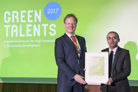 General Director Matthias Graf von Kielmansegg and Green Talent Ahmed Zakaria Hafez Mohamed